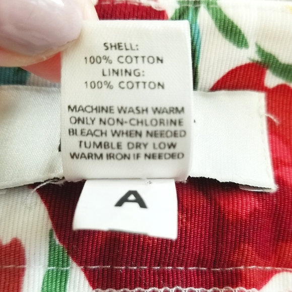 Ann Taylor Loft Floral Lined Cotton Skirt sz 6 Petite - Picture 6 of 11